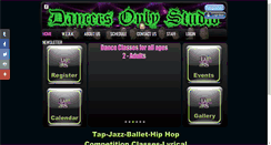 Desktop Screenshot of dancersonlystudio.com